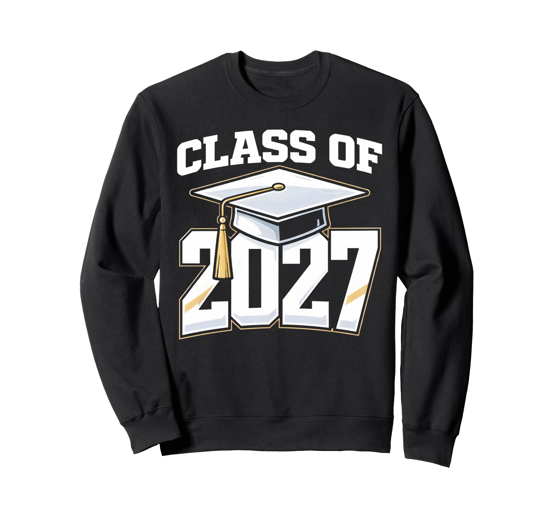 Senior Graduation School Class 2027 Sweatshirt - Graphic Print for Adults - T-Shirt, Sweatshirt, Hoodie