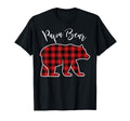 Papa Bear Pajama Red Buffalo T-Shirt - Casual Everyday Wear Men Women - T-Shirt, Sweatshirt, Hoodie