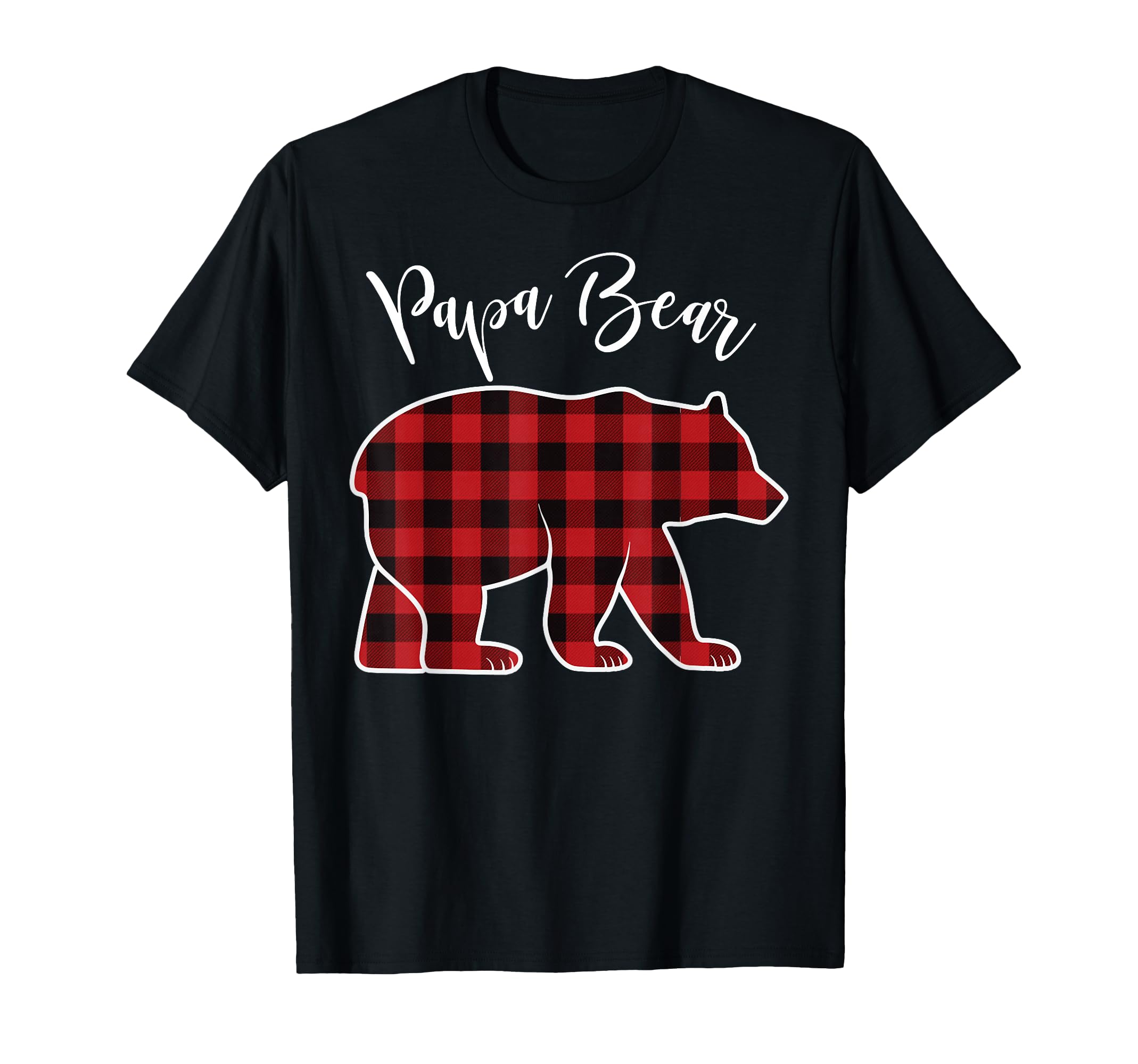 Papa Bear Pajama Red Buffalo T-Shirt - Casual Everyday Wear Men Women - T-Shirt, Sweatshirt, Hoodie