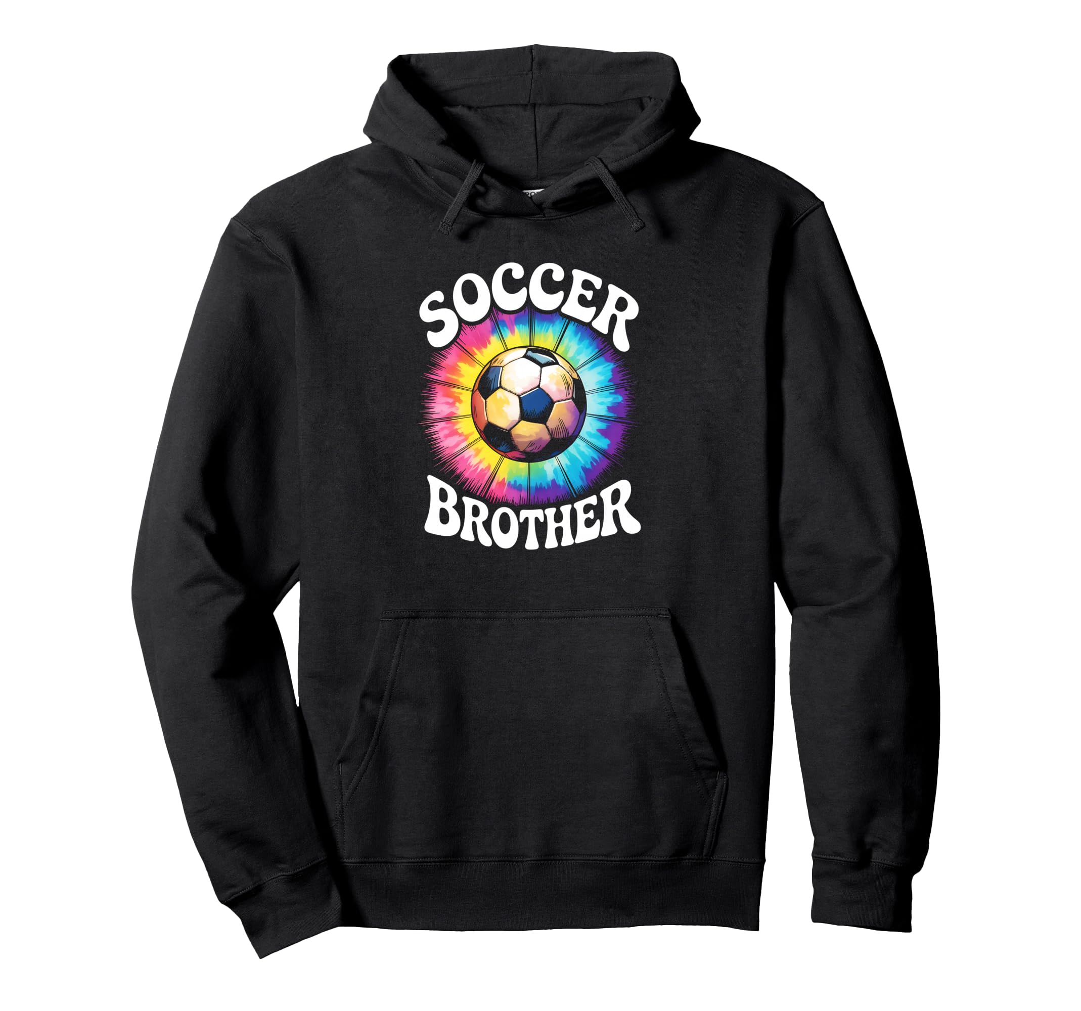 Soccer Brother Tie Dye Spirit Hoodie - Unique Graphic Men Women - T-Shirt, Sweatshirt, Hoodie