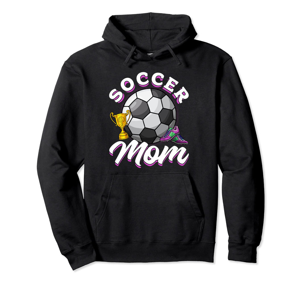 Soccer Game Day Soccer Mom Mama Hoodie - Fun Novelty Design for Adults - T-Shirt, Sweatshirt, Hoodie
