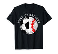 Aunt Ballers Funny Soccer Baseball T-Shirt - Minimalist Print for Adults - T-Shirt, Sweatshirt, Hoodie