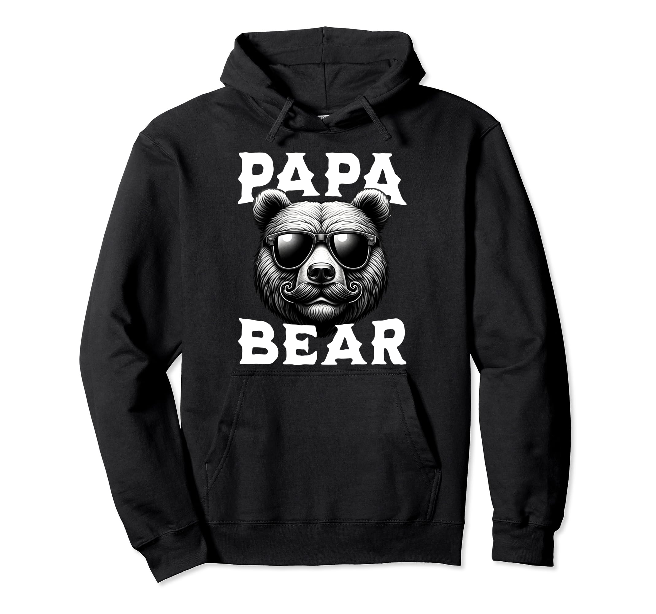 Papa Bear Fathers Day Father Hoodie - Casual Everyday Wear for Adults - T-Shirt, Sweatshirt, Hoodie
