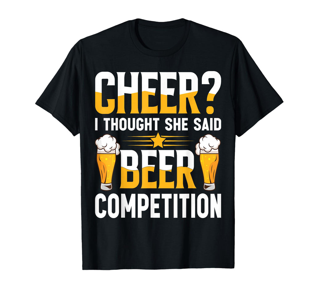 Cheer Dad Cheerleader I Thought She T-Shirt - Novelty Apparel for Adults - T-Shirt, Sweatshirt, Hoodie