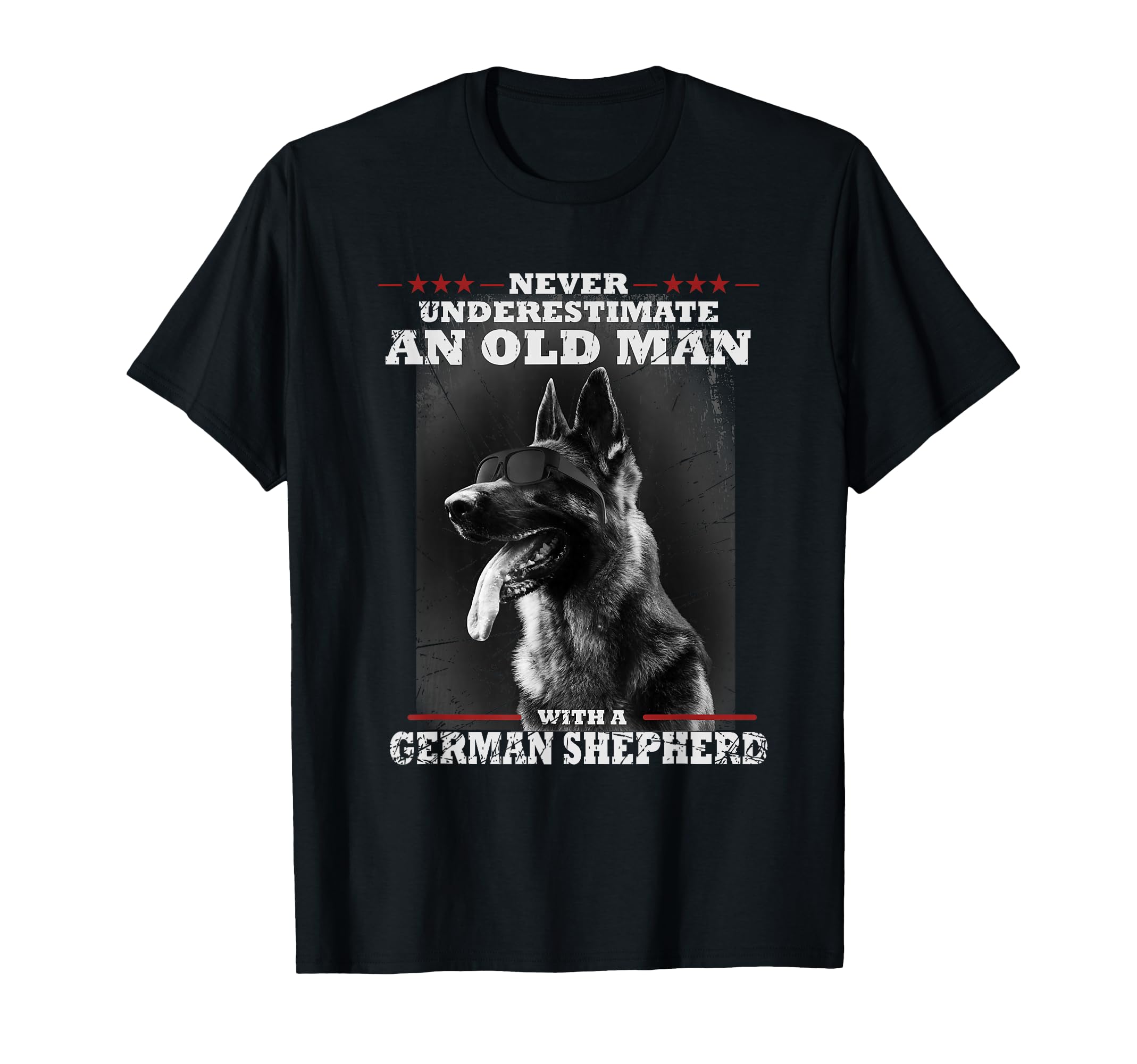 Never Underestimate Old German T-Shirt - Fun Novelty Design Men Women - T-Shirt, Sweatshirt, Hoodie