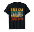 Best Cat Uncle Ever Funny Dad Cat T-Shirt - Fun Novelty Design Men Women - T-Shirt, Sweatshirt, Hoodie