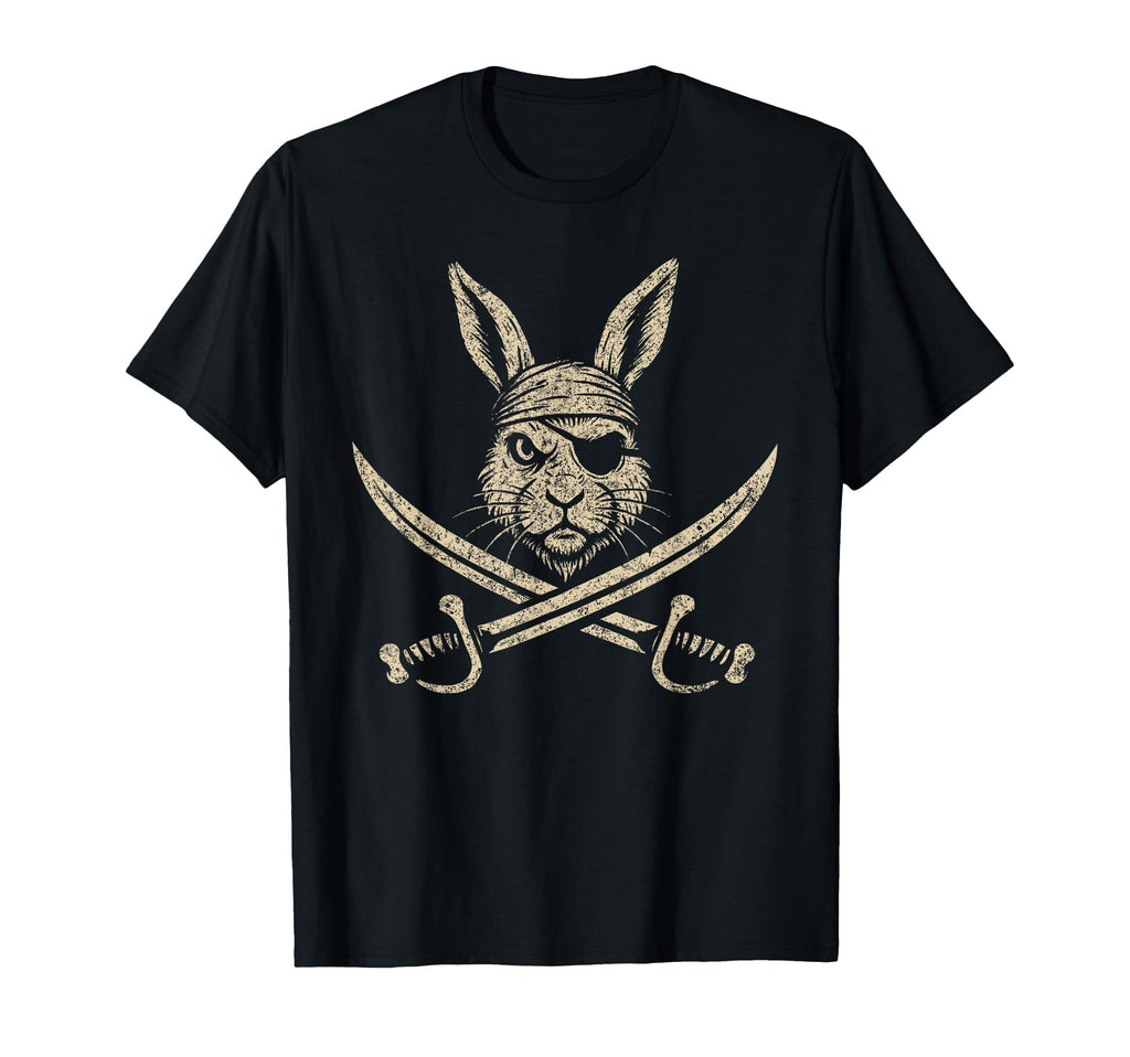 Pirate Rabbit And Crossbones Bunny Mom T-Shirt - Graphic Print Unisex - T-Shirt, Sweatshirt, Hoodie