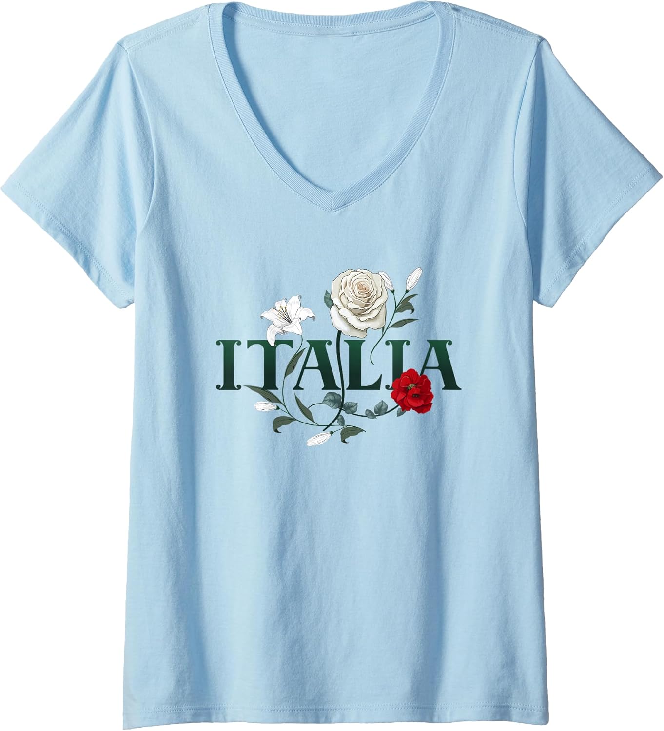 Womens Flowers of Italy Vintage Style Minimalist Boho - Adult & Kids T-Shirts, Sweatshirts & Hoodies apparel design preview 1