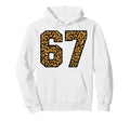 67 Number Leopard Sixty Seven Team Hoodie - Minimalist Print Men Women - T-Shirt, Sweatshirt, Hoodie