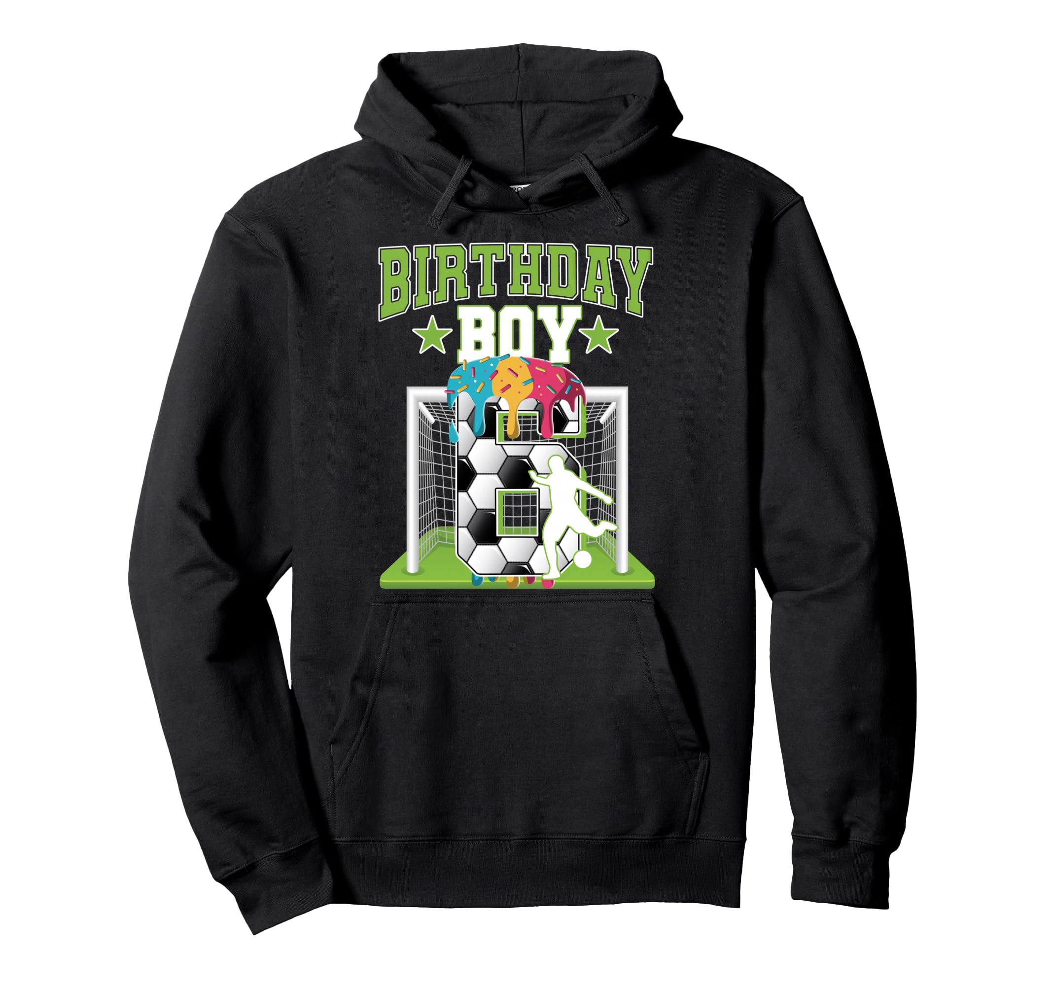 Soccer 6Th Birthday 6 Year Old Ice Cream Hoodie - Unique Graphic Men Women - T-Shirt, Sweatshirt, Hoodie