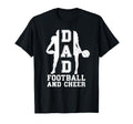 Football And Cheer Dad Cheerleader T-Shirt - Minimalist Print Men Women - T-Shirt, Sweatshirt, Hoodie
