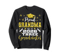 Proud Grandma Three 2026 Graduates Sweatshirt - Trendy Graphic Unisex - T-Shirt, Sweatshirt, Hoodie