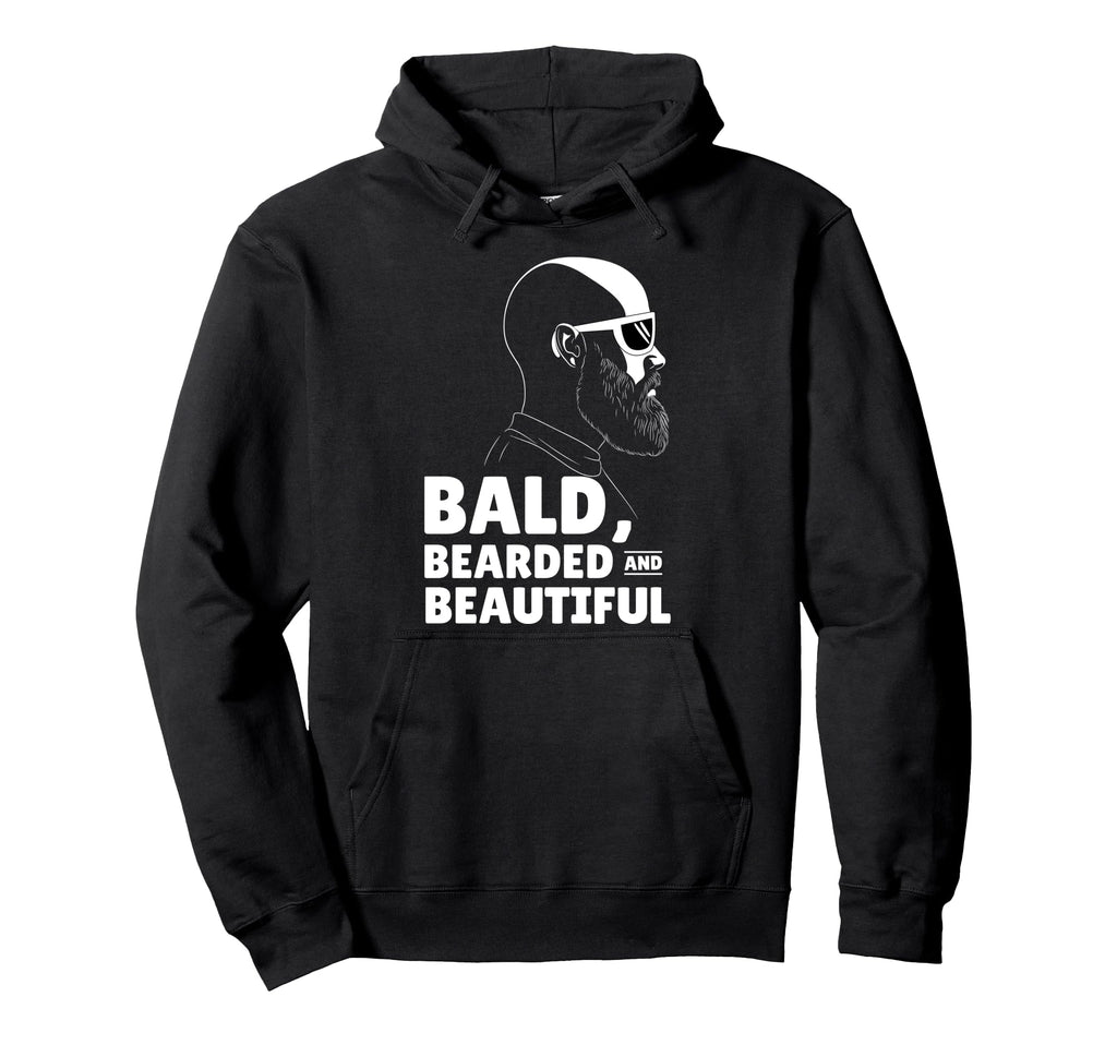 Bald Bearded Beautiful Grandfather Hoodie - Custom Art Print Men Women - T-Shirt, Sweatshirt, Hoodie