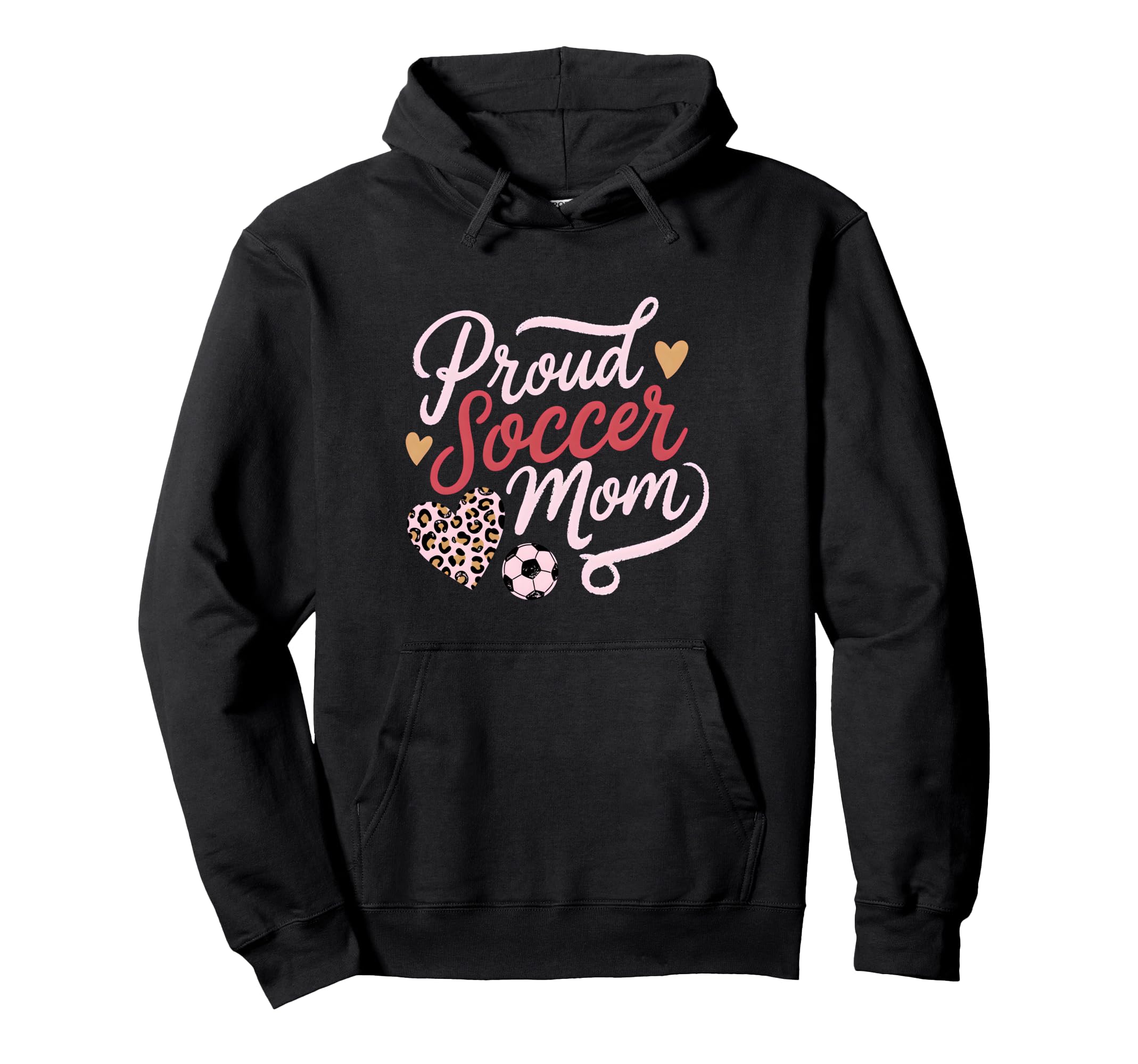 Proud Soccer Mom Leopard Family Hoodie - Custom Art Print Unisex - T-Shirt, Sweatshirt, Hoodie