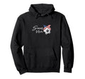 Soccer Mom American Flag Ball Hoodie - Minimalist Print for Adults - T-Shirt, Sweatshirt, Hoodie