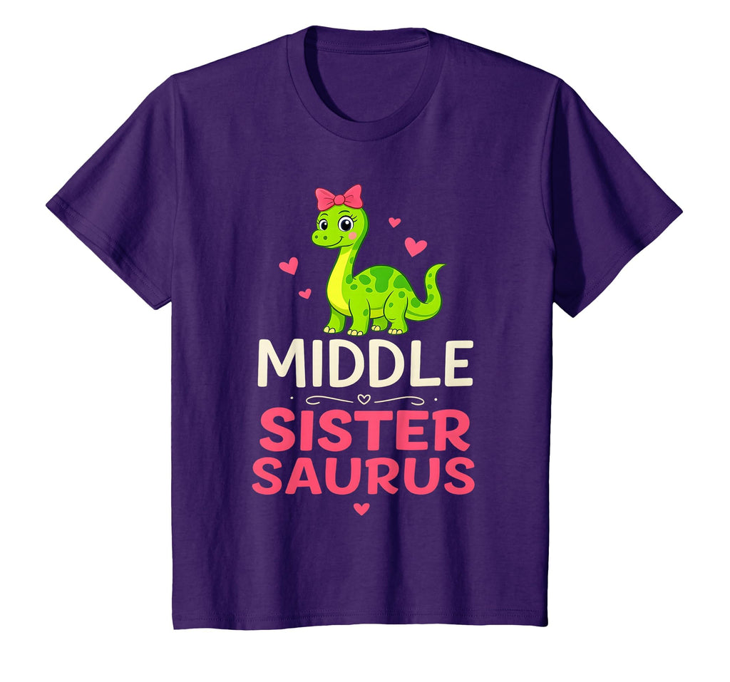 Middle Sister Dinosaur Dino Saurus T-Shirt - Custom Art Print for Adults - T-Shirt, Sweatshirt, Hoodie
