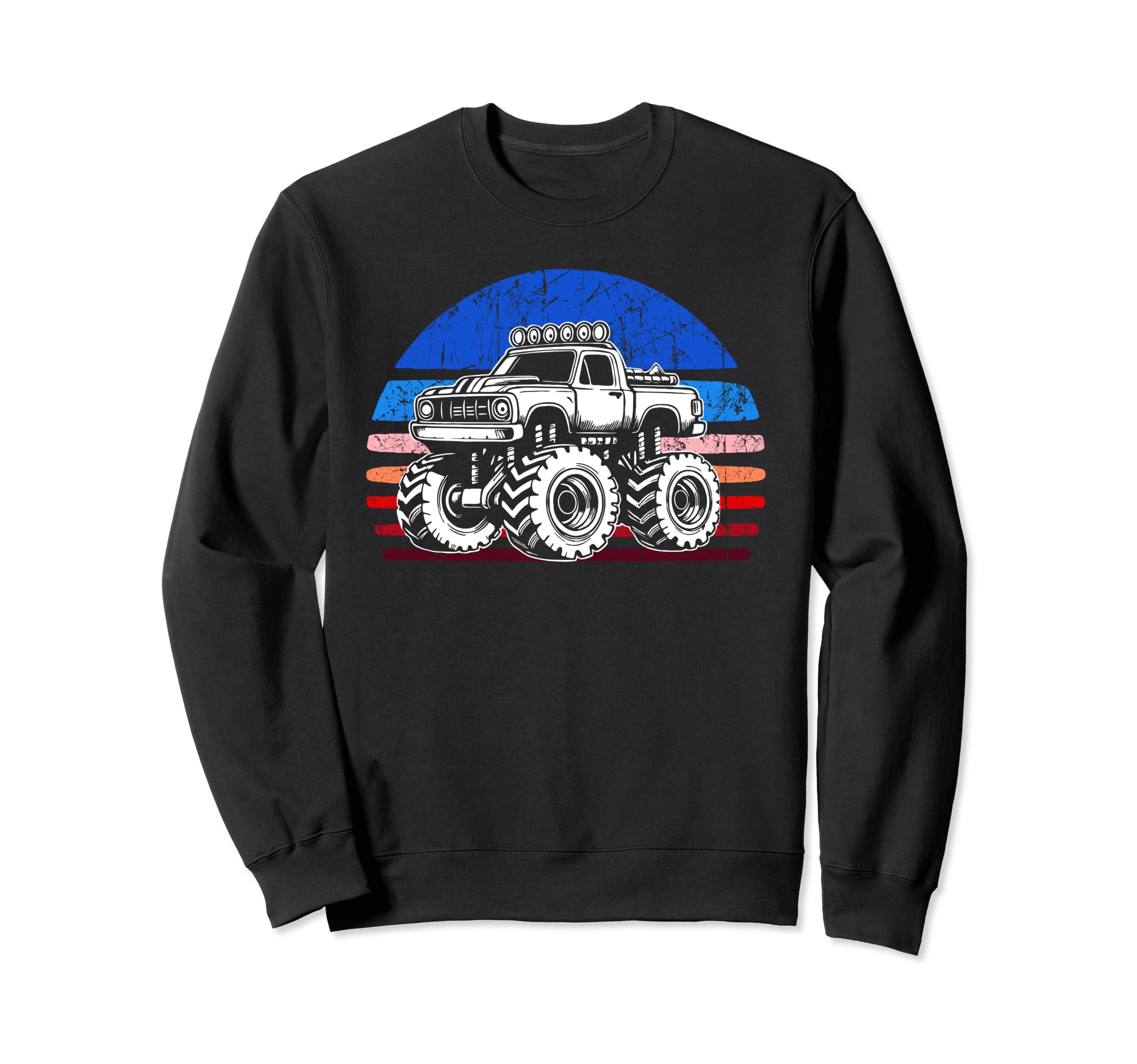 Monster Truck Dad Fathers Day Click Hoodie - Custom Art Print Men Women - T-Shirt, Sweatshirt, Hoodie
