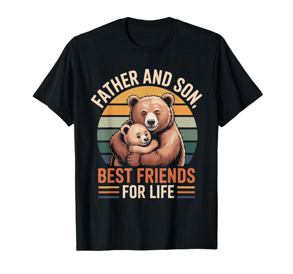 Father Son Bear Best Friends Life Dad Son T-Shirt - Trendy Graphic Unisex - T-Shirt, Sweatshirt, Hoodie