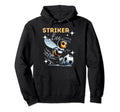 Striker Bee Soccer Enthusiast Hoodie - Minimalist Print Men Women - T-Shirt, Sweatshirt, Hoodie