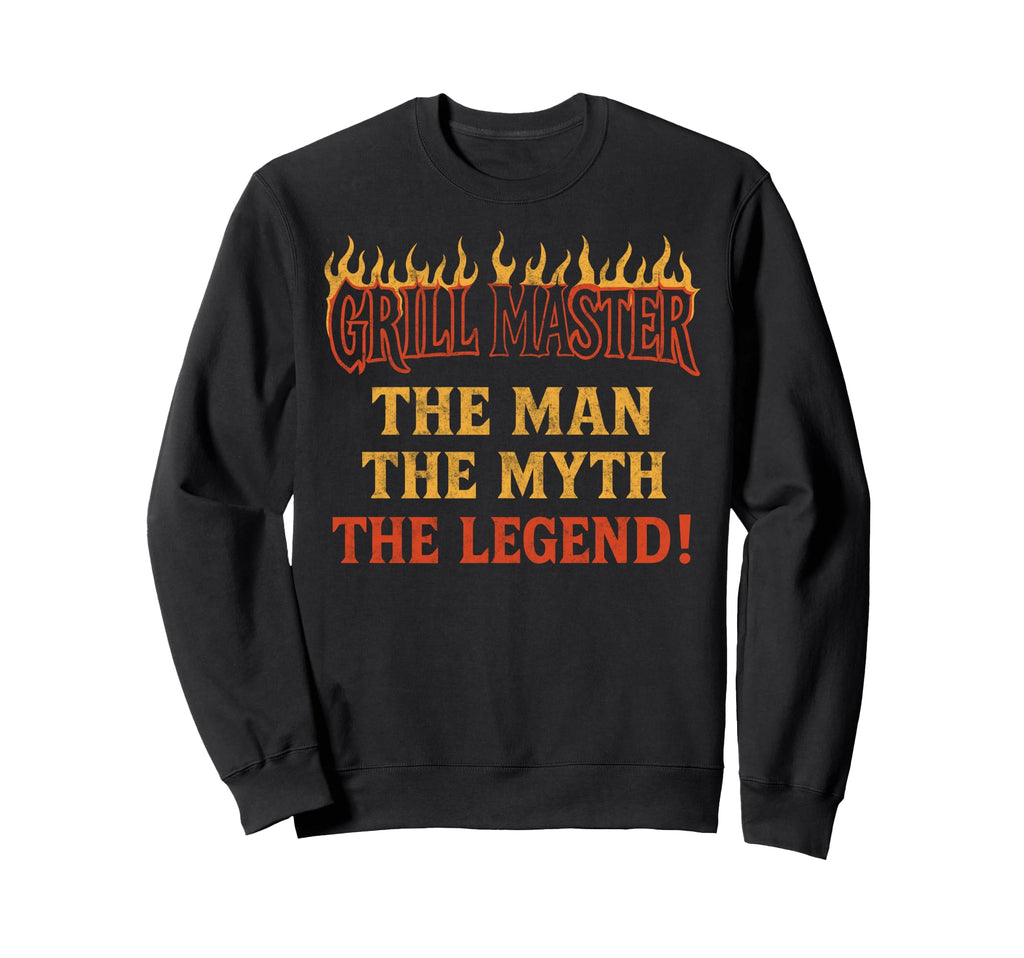 Funny Bbq Dad Grill Master Myth Sweatshirt - Unique Graphic for Adults - T-Shirt, Sweatshirt, Hoodie