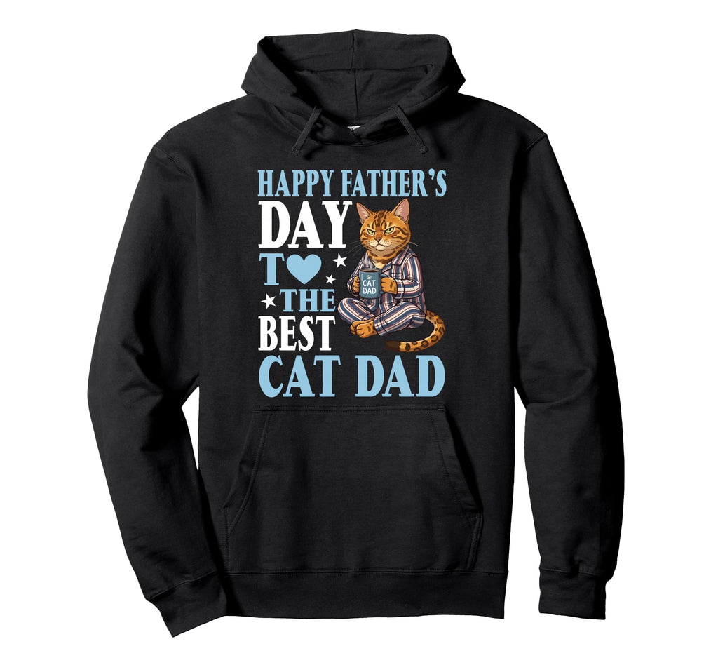 Happy Fathers Day To Best Bengal Cat Hoodie - Minimalist Print for Adults - T-Shirt, Sweatshirt, Hoodie