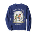 Charm Twas Tism Mlord Bicycle Frog Sweatshirt - Minimalist Print Unisex - T-Shirt, Sweatshirt, Hoodie