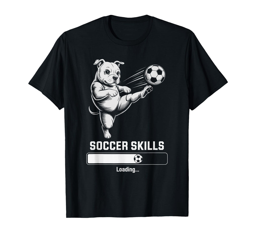 Soccer Pug Skills Loading Dog Score T-Shirt - Aesthetic Graphic Men Women - T-Shirt, Sweatshirt, Hoodie