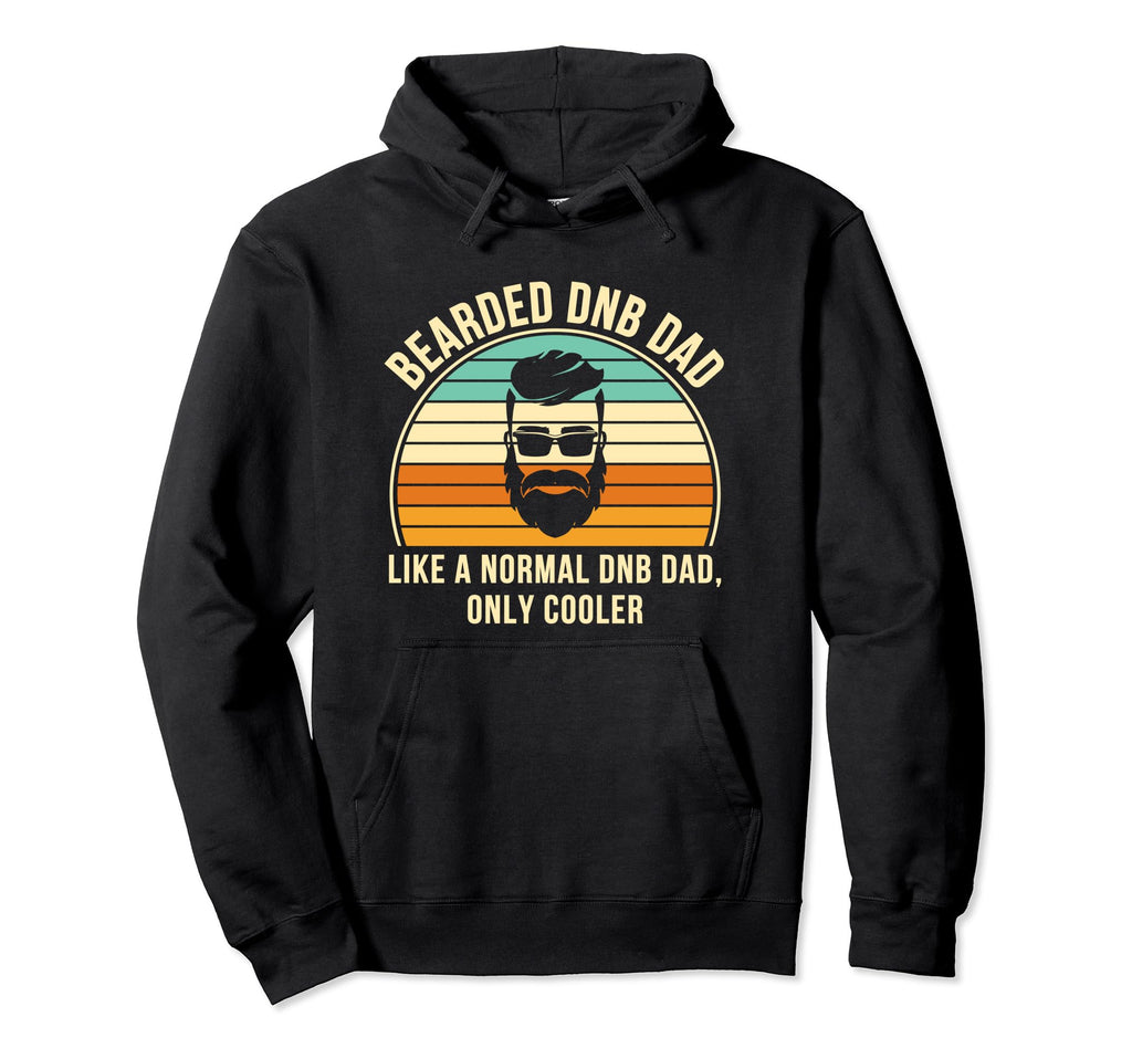 Bearded Bass Drum Dad Dnb Hoodie - Aesthetic Graphic Unisex - T-Shirt, Sweatshirt, Hoodie