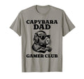 Capybara Dad Gamer Club Video Games T-Shirt - Novelty Apparel Men Women - T-Shirt, Sweatshirt, Hoodie
