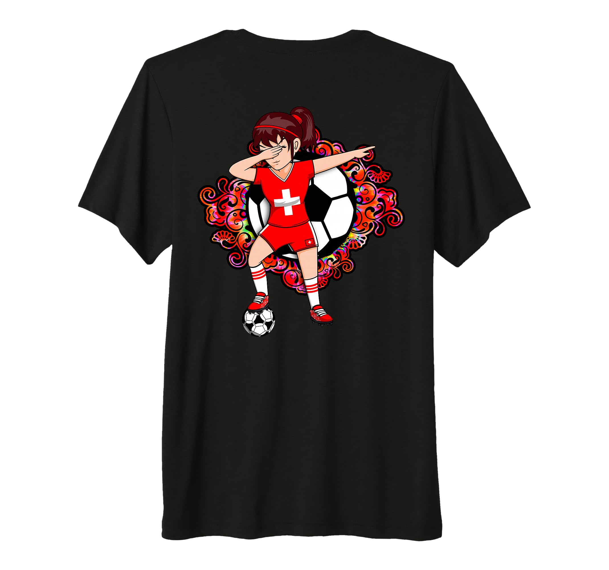 Dabbing Soccer Switzerland Fans Jersey T-Shirt - Aesthetic Graphic Unisex - T-Shirt, Sweatshirt, Hoodie