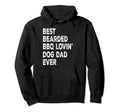 Best Bearded Bbq Lovin Dog Dad Pet Hoodie - Minimalist Print Men Women - T-Shirt, Sweatshirt, Hoodie