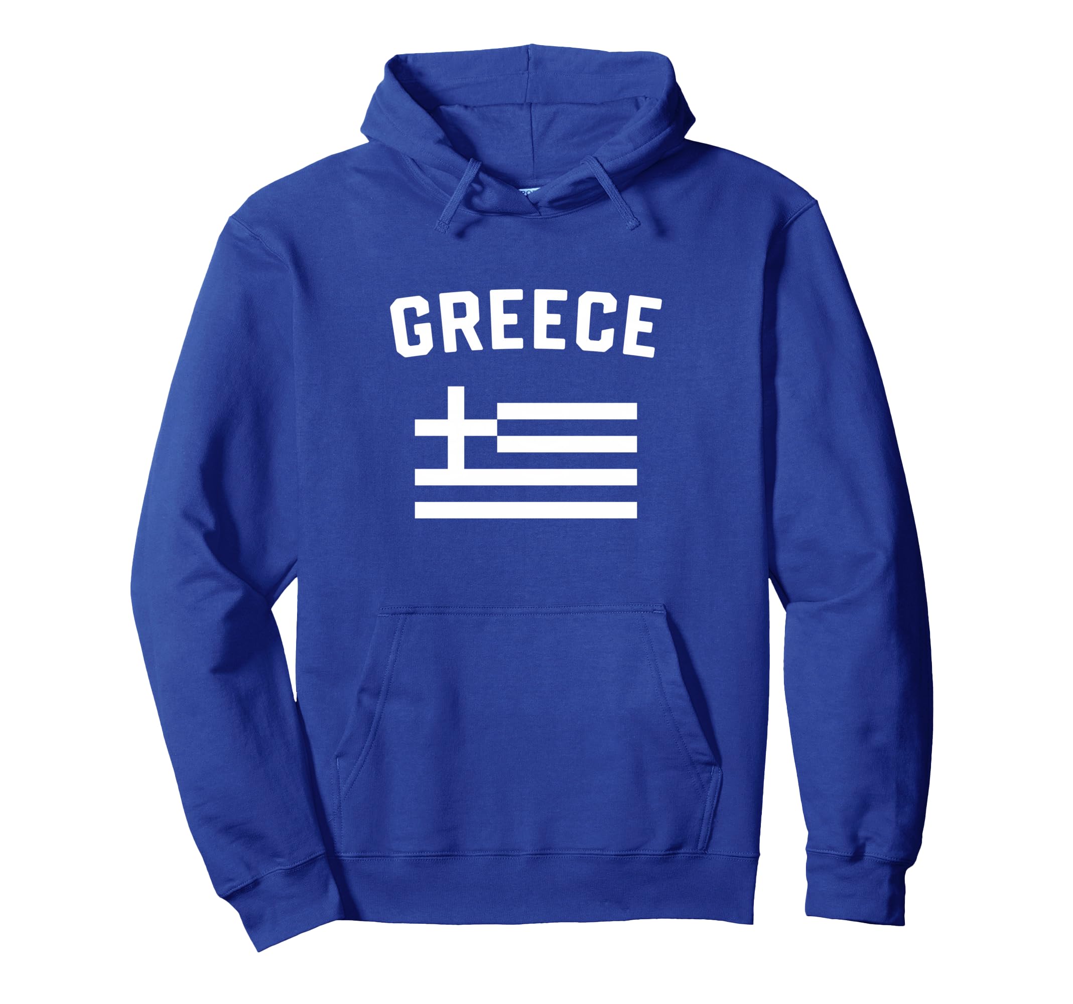 I Love Greece Minimalist Greek Flag Hoodie - Custom Art Print for Adults - T-Shirt, Sweatshirt, Hoodie