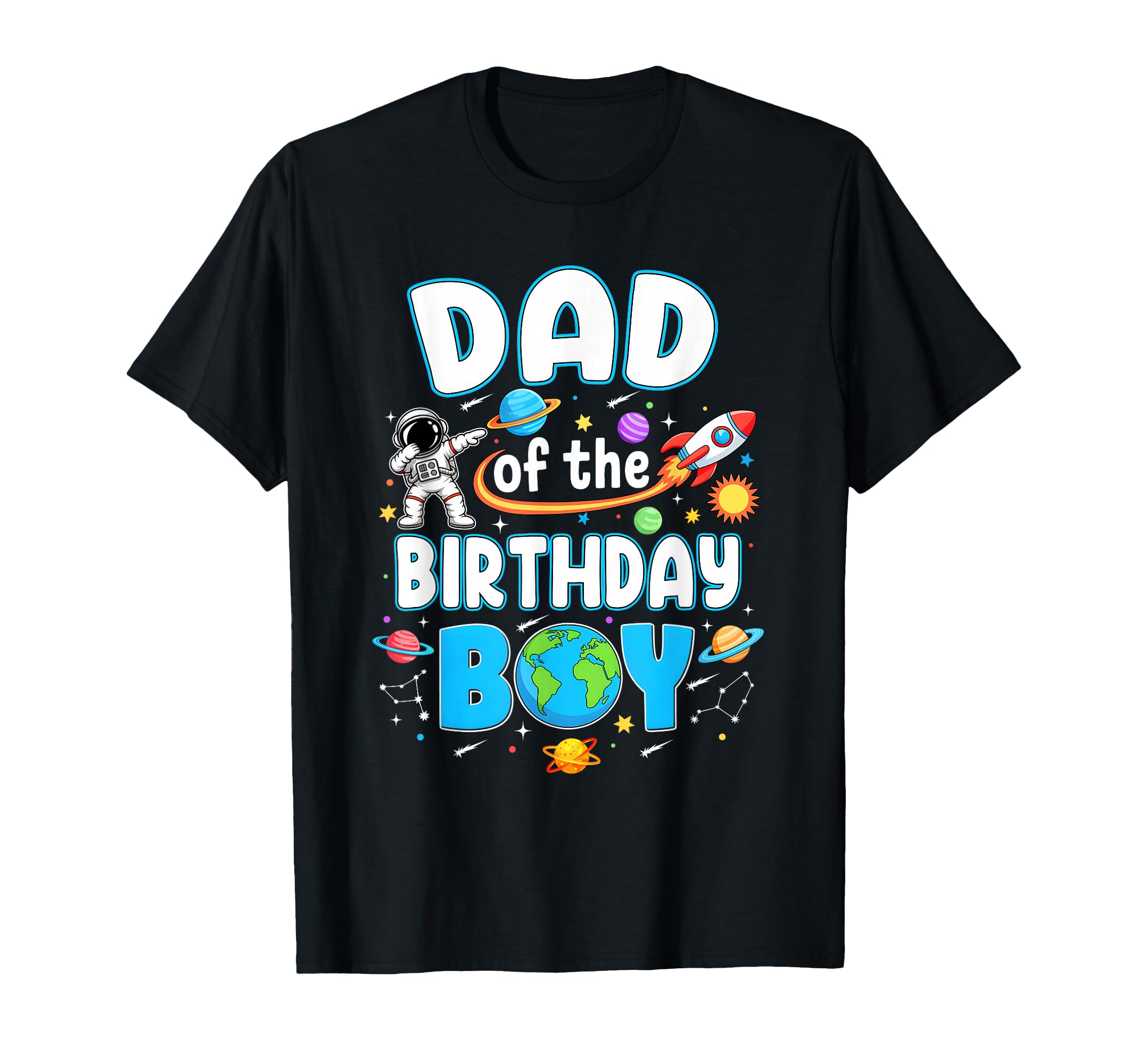 Dad Birthday Astronaut Family Space T-Shirt - Aesthetic Graphic for Adults - T-Shirt, Sweatshirt, Hoodie