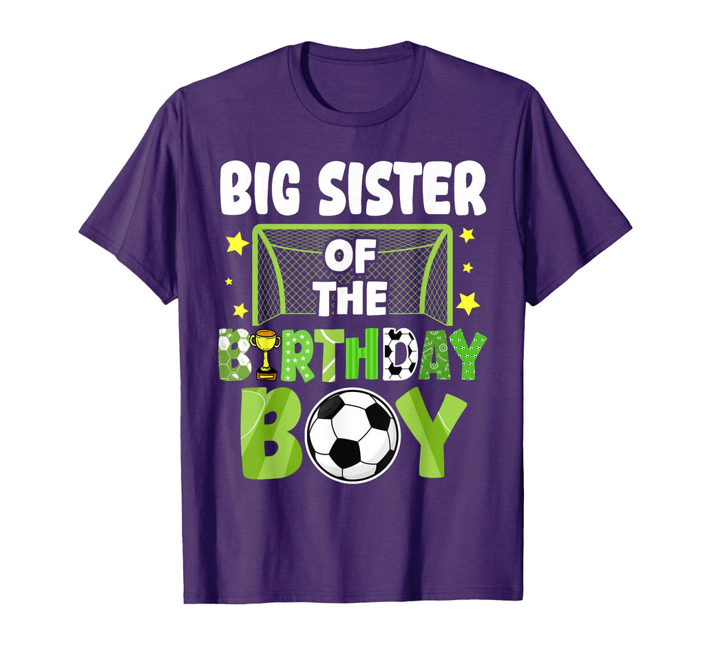 Soccer Big Sister Birthday Party Soccer T-Shirt - Trendy Graphic Men Women - T-Shirt, Sweatshirt, Hoodie
