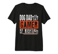 Mens Dog Dad Day Gamer Night Fathers Day T-Shirt - Unique Graphic Unisex - T-Shirt, Sweatshirt, Hoodie