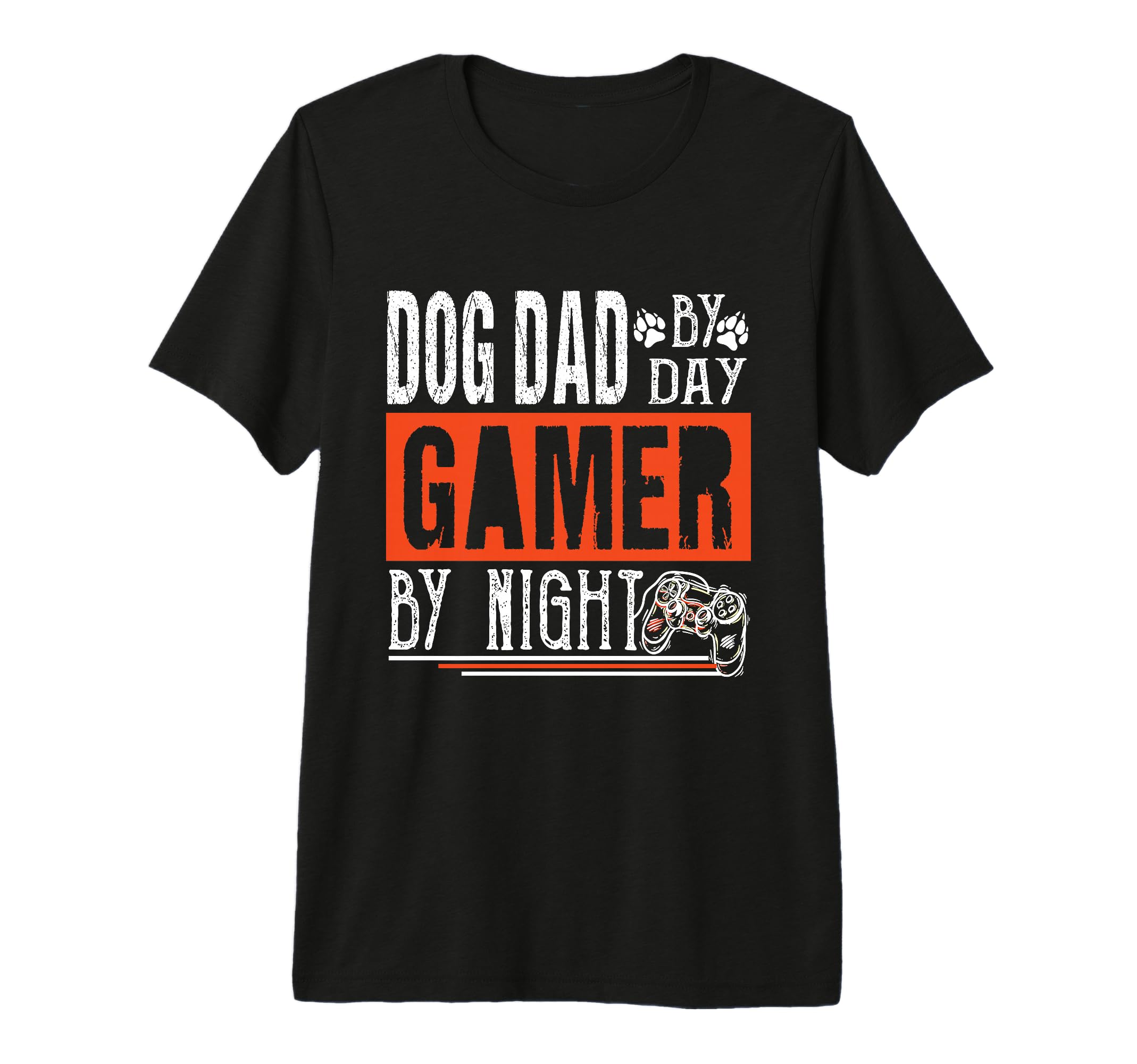 Mens Dog Dad Day Gamer Night Fathers Day T-Shirt - Unique Graphic Unisex - T-Shirt, Sweatshirt, Hoodie