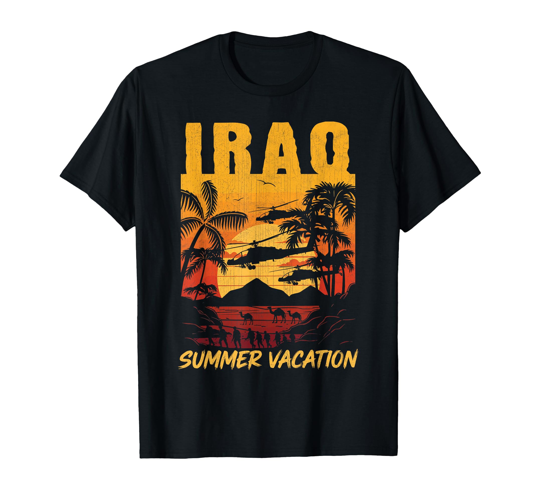 Iraq Summer Vacation Veteran Oif T-Shirt - Streetwear Style for Adults - T-Shirt, Sweatshirt, Hoodie