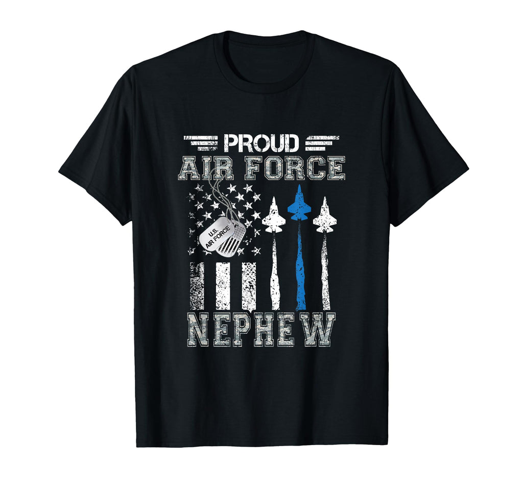 Proud Air Force Nephew Us Air Force T-Shirt - Trendy Graphic Men Women - T-Shirt, Sweatshirt, Hoodie