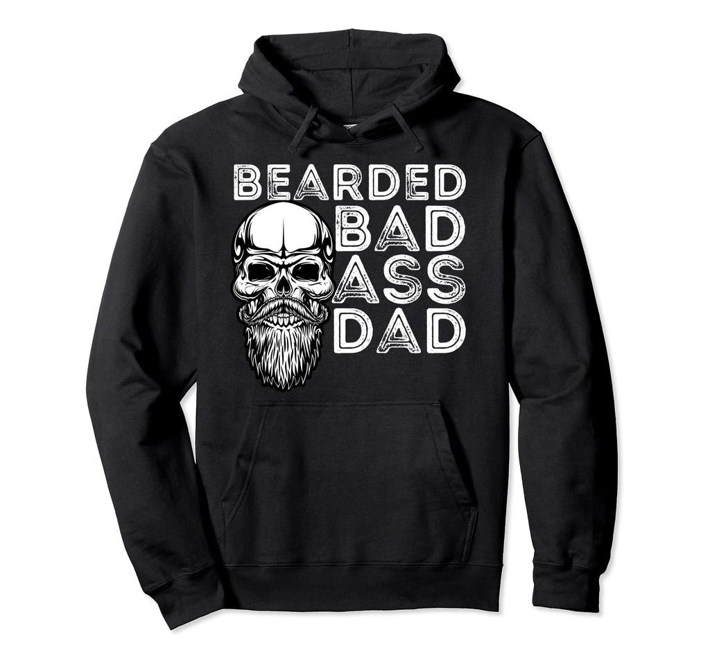 Bearded Dad Father Funny Beard Lover Hoodie - Streetwear Style for Adults - T-Shirt, Sweatshirt, Hoodie