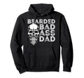 Bearded Dad Father Funny Beard Lover Hoodie - Streetwear Style for Adults - T-Shirt, Sweatshirt, Hoodie