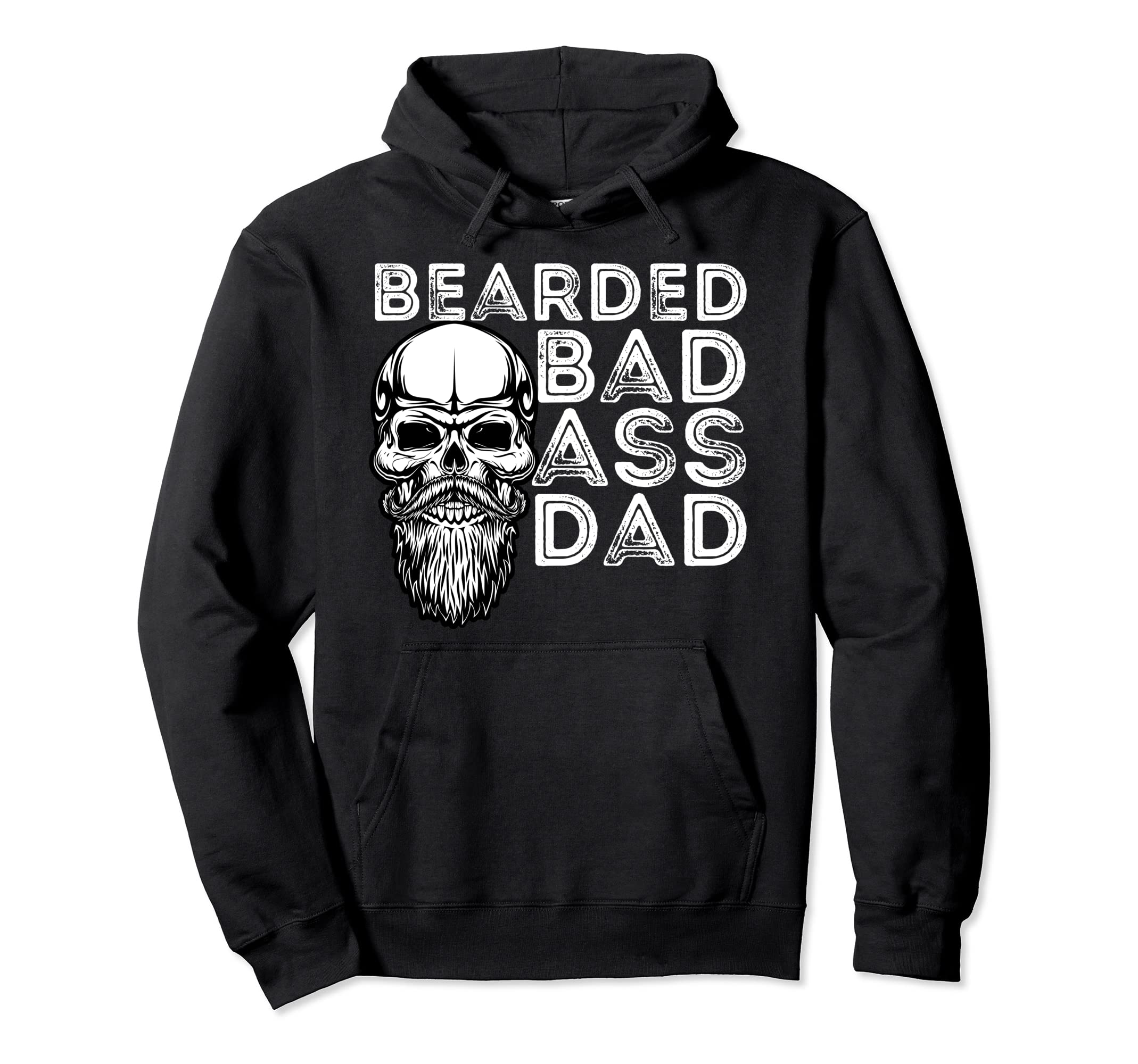 Bearded Dad Father Funny Beard Lover Hoodie - Streetwear Style for Adults - T-Shirt, Sweatshirt, Hoodie