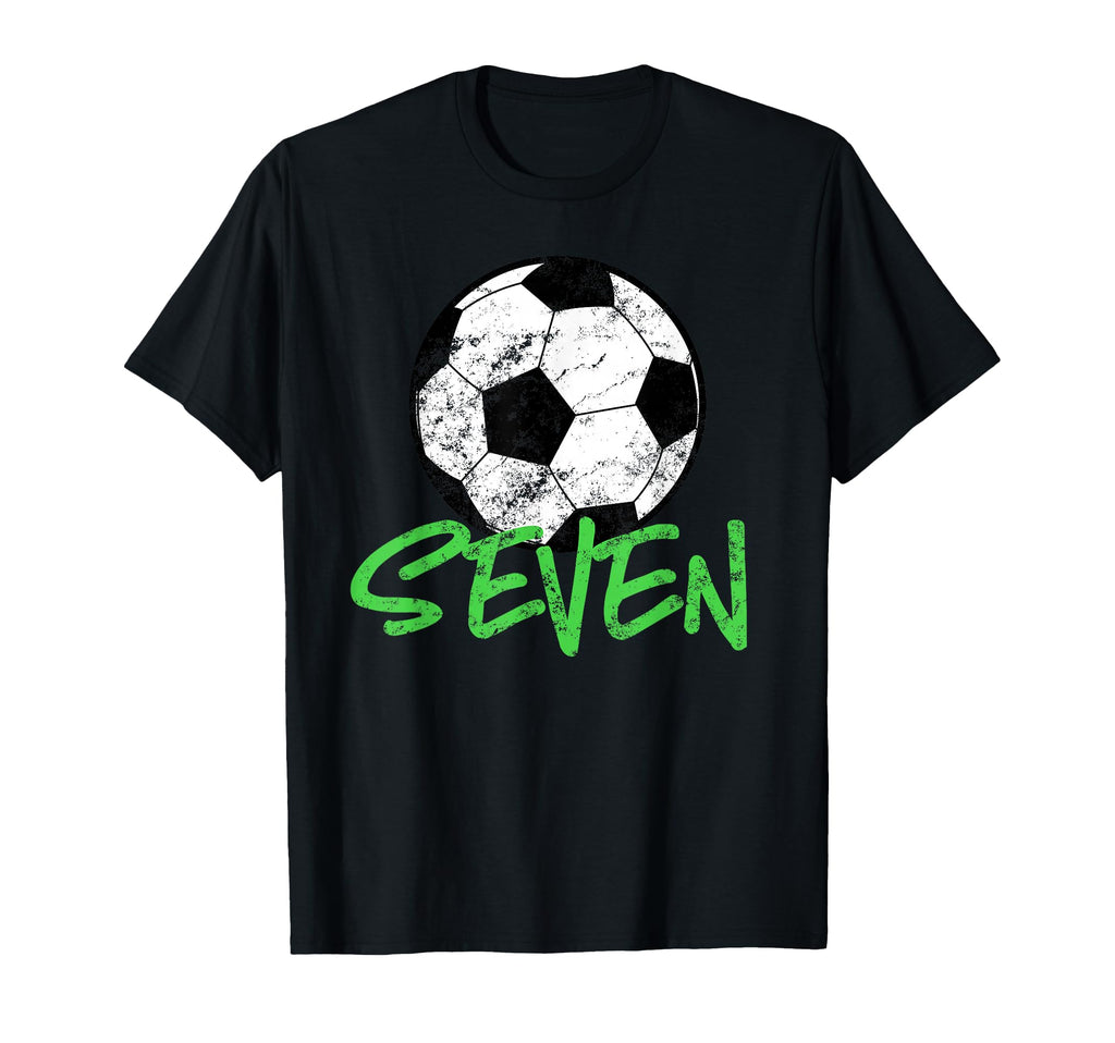 Soccer Player 7Th Birthday 7 Years T-Shirt - Streetwear Style Men Women - T-Shirt, Sweatshirt, Hoodie