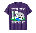 Its My 13 Year Old Birthday Soccer 13Th T-Shirt - Minimalist Print Unisex - T-Shirt, Sweatshirt, Hoodie