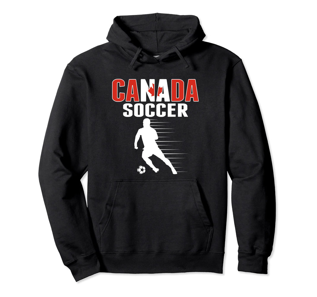 Canada Soccer Fans Jersey Proud Canadian Hoodie - Graphic Print Unisex - T-Shirt, Sweatshirt, Hoodie