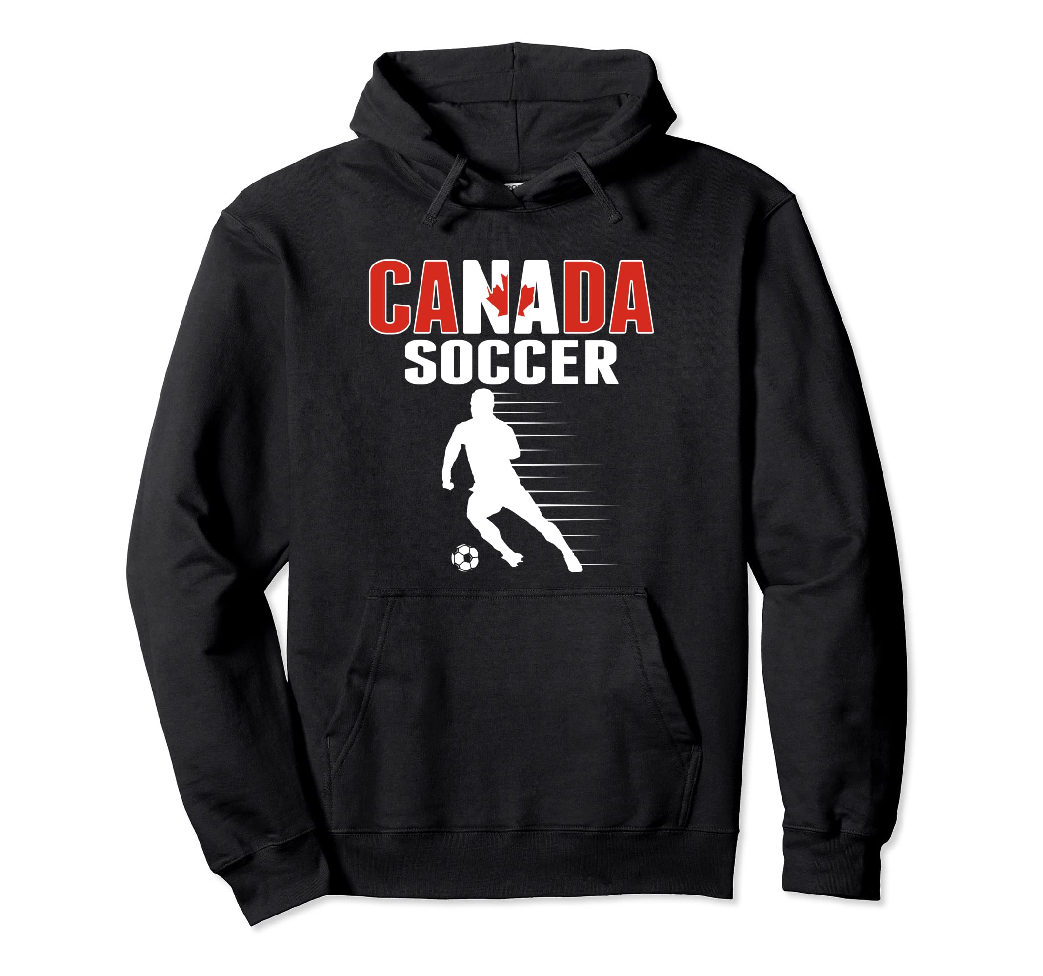 Canada Soccer Fans Jersey Proud Canadian Hoodie - Graphic Print Unisex - T-Shirt, Sweatshirt, Hoodie