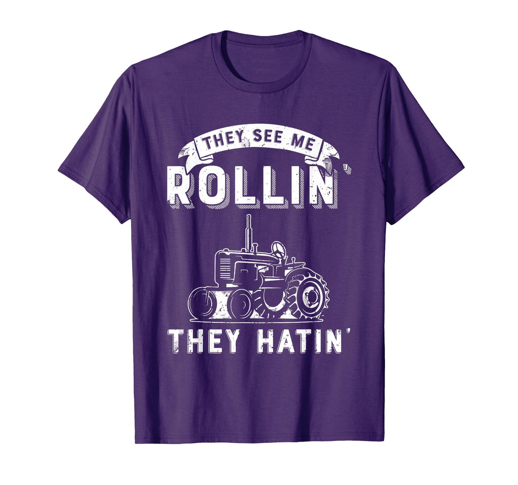 They See Me Rollin They Hatin Funny T-Shirt - Aesthetic Graphic Unisex - T-Shirt, Sweatshirt, Hoodie
