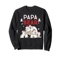 Papa Bear Santa Hat Funny Sweatshirt - Casual Everyday Wear for Adults - T-Shirt, Sweatshirt, Hoodie