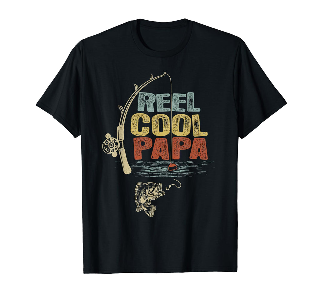 Funny Fisherman Reel Papa T-Shirt - Casual Everyday Wear for Adults - T-Shirt, Sweatshirt, Hoodie