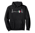 Heartbeat Mexico Flag Soccer Fan Hoodie - Minimalist Print for Adults - T-Shirt, Sweatshirt, Hoodie
