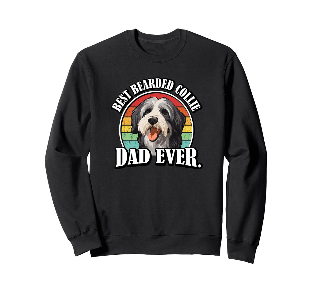 Funny Dad Bearded Collie Lover Sweatshirt - Casual Everyday Wear for Adults - T-Shirt, Sweatshirt, Hoodie